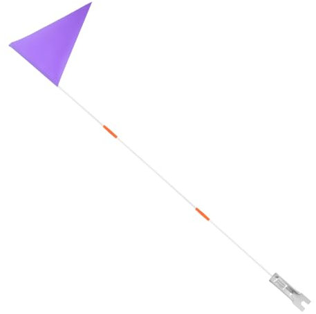 BESPORTBLE Fahrrad Wimpel Kinderfahrrad Sicherheitsflagge Hochwertiger Fahrrad Wimpel Aus Fiberglas Mit Lila Fahne