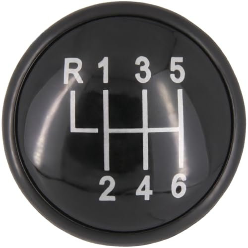 Recambo Schaltknauf Kappe Emblem Abdeckung 6 Gang passend für VW Bora, Typ 1J, 1998-2004, Plug & Play, schwarz
