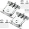 Lot de 2 pièces de porte de placard coulissante, kit de rechange pour porte de placard coulissante, guides de porte coulissante, rouleaux compatibles avec les portes de placard Stanley/Spacepro/iSpace