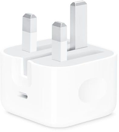 20W USB-C Power Adapter Plug UK (2024) - Folding Type-C Adapter for iPhone 14/13/12/11/X,iPad, AirPods Pro, Fast USB C Charger UK Adapter