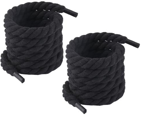 Lacci spessi di colore nero, spessi, rotondi, Chunky, corda di cotone, lacci spessi, per scarpe di ricambio Air Force 1, fasce per scarpe da 8 mm, nastro per scarpe fai da te, fluffy, resistente agli