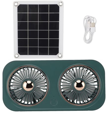 Ventilateur d'échappement solaire pour hangar, ventilateur solaire Shed - Solar Green House Fan | Blanche compacte à l'épreuve des intempéries de la batterie de 20W pour Garage Garage Garage Garage Ga