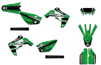 Rieju MRT 50 WIX Motocross-Deko-Set, anpassbar, Grün, Jahr 2009 bis 2021