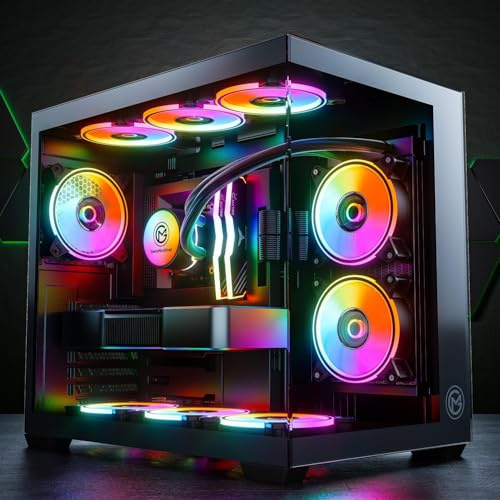 GameMachines Cube - Gaming PC - Wasserkühlung - AMD Ryzen 7 5700X - NVIDIA RTX 5060-1000GB SSD - 32GB DDR4 (Nicht RGB) - ASUS ROG Strix Mainboard - WLAN - Windows 11 Pro