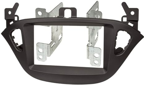 tomzz Audio 2439-048 Doppel DIN Radioblende HQ kompatibel mit Opel Corsa E ab 2015 Adam ab 2013 schwarz