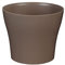greemotion Übertopf Tulipan ca. 24 cm, Blumentopf in Taupe, Pflanzkübel aus Kunststoff, Blumenkübel Rund für Innen & Außen, Pflanztopf Balkon & Terrasse, Pflanzgefäß Garten, Pflanzen-Zubehör