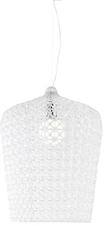 Kartell Kabuki Lampada a Sospensione E27, Cristallo, Dia 50 x 73/268