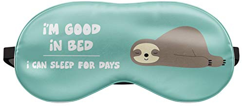 Schlafmaske Reise Relax Augen Abdeckung Bett Emoji Nickerchen Augenbinde Seine Faultier Gut im Bett [042]