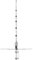Sirio Antenne New Tornado, Antena CB Fija 5/8 λ Ground Plane, frecuencia 27-30 MHz, Ganancia 3,35 dBi, Potencia máxima 3000 vatios (CW) Short Time, Altura 7,23 m, de Aluminio con radiales