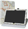 MediaPad T5 10 Hülle,Labanema 360° Drehbarer Cover Kunstleder Schutzhülle Tasche Etui mit Ständerfunktion für Huawei MediaPad T5 10 10,1 Zoll 2018 Tablet - Map White