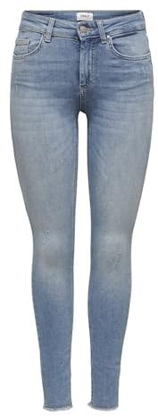 ONLY Female Skinny Jeans ONLBLUSH Mid Rise Skinny Fit Jeans