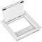 Gedotec Exit G11 ECO - Pasacables para escritorio, caja de cables empotrada, 100 x 100 mm, 1 unidad, salida de cable, mesa de oficina para empotrar