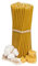 №80-100 Stk. Athos Bienenwachskerzen-Kollektion: Traditionelle Stab- und Haushaltskerzen, dünne Stabkerzen, Ritualkerzen für stimmungsvolle Rituale L-18,5 cm Ø-6,1 mm, 60 Min Brenndauer