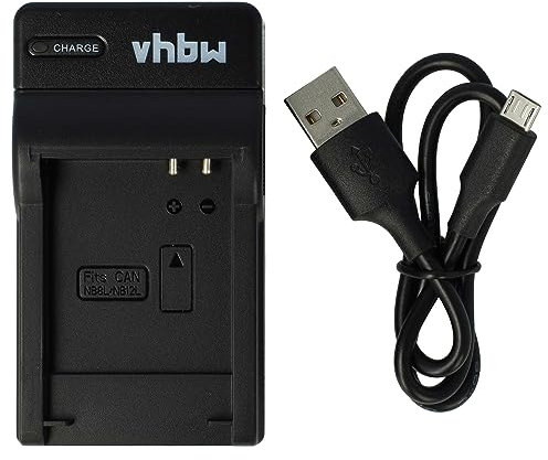 vhbw Chargeur de Batterie USB Compatible avec Canon NB-12L, NB-8L caméra, DSLR, Action-cam