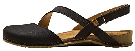 El Naturalista Damen Klassische Sandalen PANGLAO, Frauen Sandalen,Sommerschuhe,Freizeitschuhe,offene Schuhe,Strandschuhe,Black,42 EU / 8.5 UK