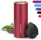 HASAGEI Reusable Mug, Insulated for Hot & Cold Drinks, Leakproof Vacuum Stainless Steel (Red 350ML)