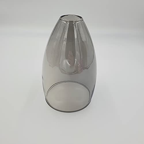 E14 Retro Ersatzglas Vintage Amber Lampenglas f. Pendellampe, Tischlampe, Fluter, Leuchte Lampenschirm BeleuchtungGlas (rauch Kegel)