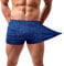 Lehmanlin Sport Shorts Herren Bodybuilding Kurze Shorts Workout Trainingsshorts Schnell Trocken 7,6CM Innennaht (blau-L)