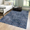 Mazovia Modern Teppich - Kurzflor Waschbar - Weich Teppich für Wohnzimmer, Schlafzimmer, Esszimmer – Teppiche Geometrisch - Blau 140 x 200 cm