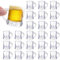 Breroa 24 Pieces Mini Plastic Beer Mugs 1 Ounce Mini Beer Mug Shot Glasses with Handles Clear Reusable Beer Stein Beer Tasting Glasses for Drinking Beer Festival Party Barbecue Wedding