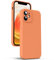 Supdeal Custodia in Silicone Liquido per iPhone 12 Mini, [Protezione Fotocamera] [Anti-Impronta Digitale] [Ricarica Wireless], Cover Case in Microfibra Incorporata, 5,4, Arancia