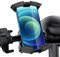 XYAJUANG Bike Handlebar Phone Holder, Motorcycle Phone Mount Motorcycle Handlebar Cell Phone Clamp, Scooter Phone Clip for iPhone 6/7/8/X/11/12/13/14 Series ， and More 4.7 - 6.8 Cellphone (Black)