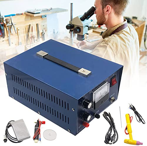 JOSKAA Spot Welder,Handheld Laser Welding Machine,400w AC 220v/110v 50A Adjustable Pulse Spot Welder Jewelry Welder,Artisan Tools for Metal,Silver,Platinum,Jewelry Repair