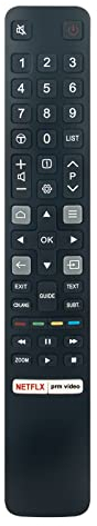VINABTY Nouveau RC802NU-YUI1 Télécommande de Remplacement RC802NU YUI1 Télécommande pour TCL RC802NU YUI1 TV 55C735K 65C735K 65C935K 75C735K 75C935K Remote Controller