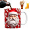 Huasean -Weihnachtstasse – 350 Ml Weihnachts- -Weihnachtsmann, gedruckte Kaffeetassen | Weihnachtstrinkbecher Aus Keramik Mit -Effekt | Weihnachtliche Tassen Für Tee Und Kaffee