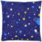 TupTam Kissenbezug Gemustert Bunte Kissenhüllen Dekokissen für Baby und Kinderzimmer, Farbe: Weltall Weiß Blau Gelb Dunkelblau, Größe: 40 x 40 cm