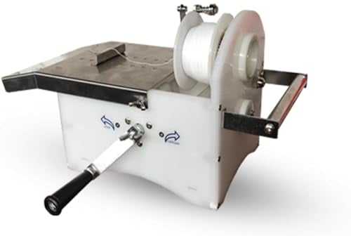 EXOTUF Legatrice Manuale per Salsicce da 0-45 mm Macchina per Legare Salsicce Manuale a Rotolo in Acciaio Inossidabile e Macchina per Nodi per Uso Domestico Commerciale
