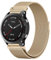 Oumida 22mm Armband für Garmin Fenix 7 / Fenix 7 Pro/Fenix 6 / Fenix 6 Pro/Fenix 5, Edelstahl Metall Magnet Quickfit Ersatzarmband für Garmin Forerunner 935/945/955/745 Uhrenarmband, Vintage Gold