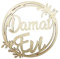Knüllermarkt Holz Schild Damat Evi Natur 25 cm Deko Hochzeit Braut Bräutigam Hochzeitsdeko