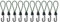 perfeclan 10x Karabinerhaken für 16mm Expanderseil, Kunststoffhaken für elastisches Gummiseil, Planenseil, Haken Seil, Gummiband, Gummischnur, Grün