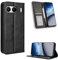 Fitudoos Handyhülle für Oneplus Nord 4 Hülle Leder, Premium Leder Klapphülle [Kartenschlitzen] [Magnetverschluss] [Standfunktion] [Anti-Fall] [Anti-Kratzer] - Schwarz