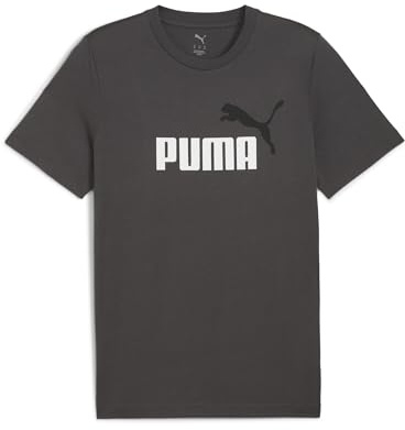 Puma Unisex 2 Color No. 1 Logo Tees, Dunkelgrau, XL EU