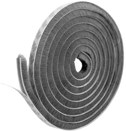 lohey 10M/32FT Draft Excluder for Doors, Window Door Sealing Strip, Draught Draft Excluder for Windows, Self-Adhesive Door Brush Strip for Sliding External Doors, Wardrobe, Window - 9mm(W) * 9mm(H)