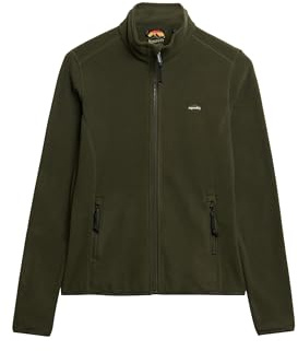 Superdry Damen Polar Fleecejacke mit durchgehendem Reißverschluss