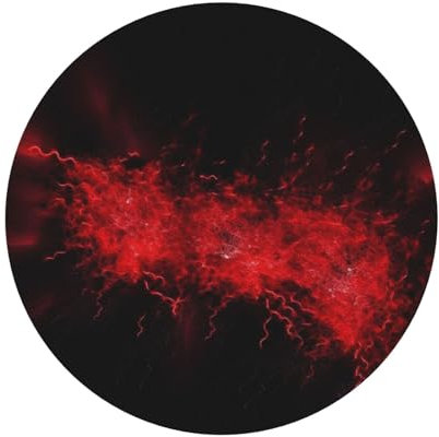 Lot de 6 sous-verres rouges et noirs pour décoration de salon, cuisine, café