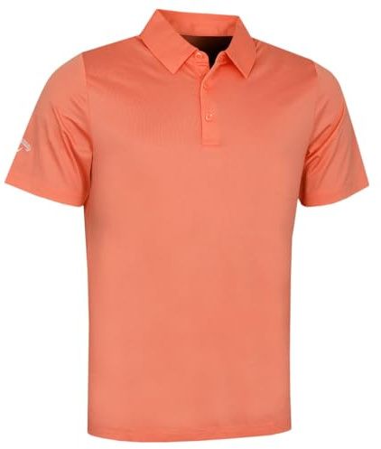 Callaway Golf Mens Swingtech Polo Shirt - Coral Chic - XXL