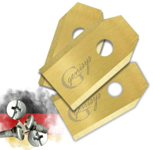 Genisys Titan Ersatz Messer kompatibel mit Gardena Mähroboter Sileno Klingen - LongLife - bruchsicher [DIN EN 50636 geprüft], Stück:18