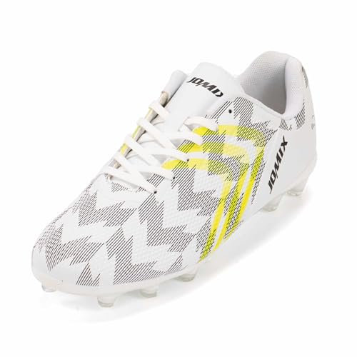 JOMIX Scarpe da Calcio da Uomo Sneakers Comode e Traspiranti per Allenamento Sportive Indoor o Outdoor MOS250439-2 (Bianco,44)