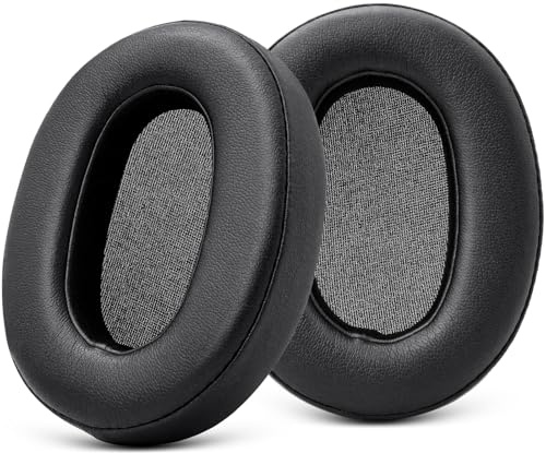 GEVO Ear Pads Replacement for Sony WH-XB900N/WH-CH710N/WH-CH720N/WH-RF400/MDR-RF895RK Headphones, Earpads Ear Cushions with Soft Protein Leather Memory Foam (Black)