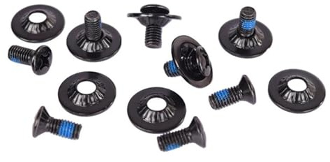 harayaa Kit de Vis de Fixation de Snowboard avec Kit D'assemblage de Vis de Fixation en Acier Inoxydable et Rondelles Antidérapantes pour Une Fixation Con