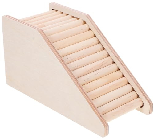 BCOATH Hamsterleiterplattform für Kleine Haustiere Beige Multifunktionale Kleintierleiter zum Spielen und Klettern für Hamster und Meerschweinchen