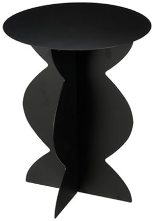 MICA Decorations Rafi Beistelltisch - H50 x Ø40 cm - Eisen - Schwarz