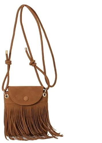 FIUTEKO Fransen Tasche Damen Umhängetasche,Boho Hippie Retro Handtasche mit Quaste Mode Accessoires Boho Y2K Vintage 70er Mode Umhängetasche Schultertasche Crossbody für Cowgirl Party Alltag Festival
