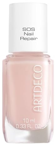 ARTDECO SOS Nail Repair | Pflegender Nagellack für Nägel nach UV-Lack-Behandlung, Zartes pinkliches Sheer-Finish, Unterlack & Klarlack, 10ml