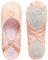 tanzmuster Ballettschuhe Mädchen - Charlie - Geteilte Ledersohle - rosa-apricot Größe 31- Ballettschläppchen für Kinder - rosa Tanzschuhe fürs Ballett