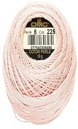 DMC 116 8-225 Pearl Cotton Thread Balls, Ultra Very Light Shell Pink, Size 8
